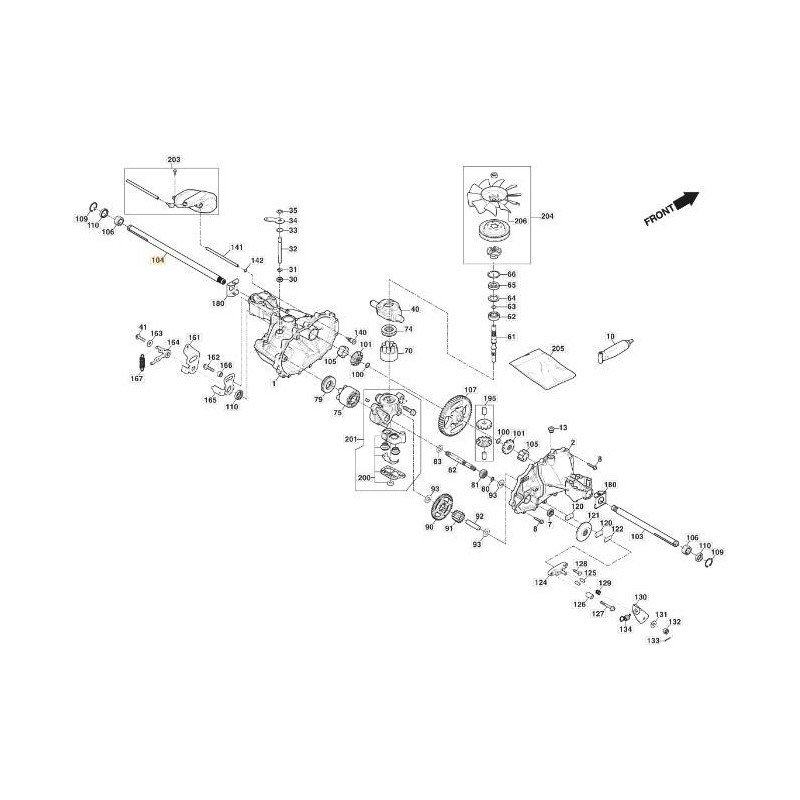 EJE 0,75 X 16,99 (LLAVE IZQUIERDA) ORIGINAL STIGA - 118870113/0