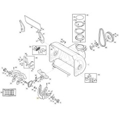 RIGHT AUGER - ST 7276 PH ORIGINAL STIGA - 118821219/1 | Newgardenstore.eu