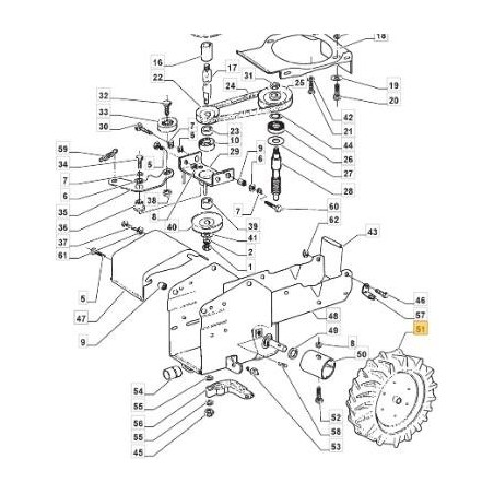 SOLID WHEEL KIT MFL02 - RX AND SX ORIGINAL STIGA - 118805285/0 | Newgardenstore.eu