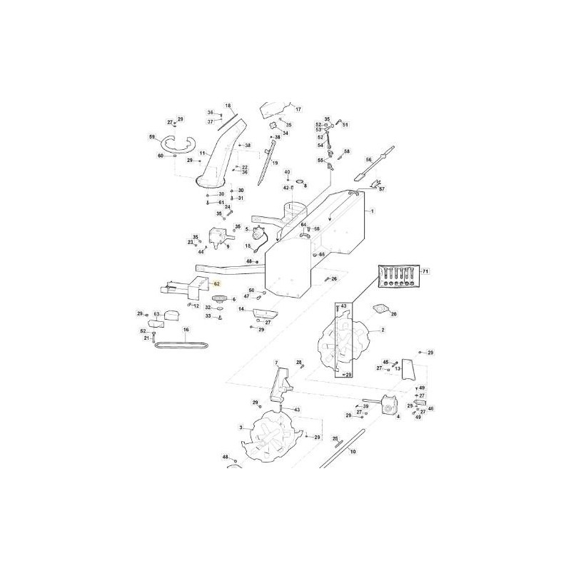 PROTECTION DE COURROIE ORIGINALE STIGA - 118890005/0