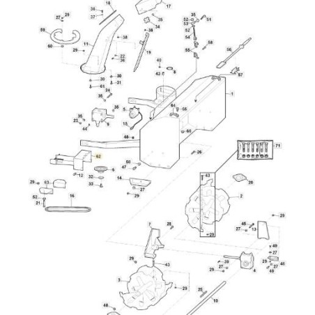 PROTECCIÓN DE CINTURÓN STIGA ORIGINAL - 118890005/0 | Newgardenstore.eu