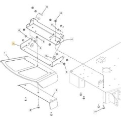 SOPORTE DE PROTECCIÓN LATERAL ORIGINAL STIGA - 118830785/0 | Newgardenstore.eu