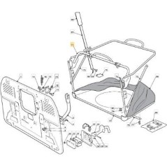 TELAIO SUPER. SACCO VNN TC 10/11 ORIGINALE STIGA - 382800123/1 | Newgardenstore.eu