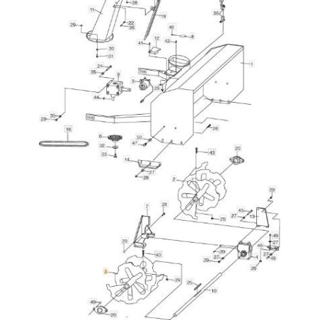 TARIÈRE DROITE ORIGINALE STIGA - 1319-1965-01 | Newgardenstore.eu