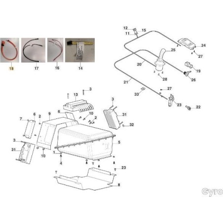 ORIGINAL STIGA ZTR MAIN POWER CABLE - 137065329/0 | Newgardenstore.eu