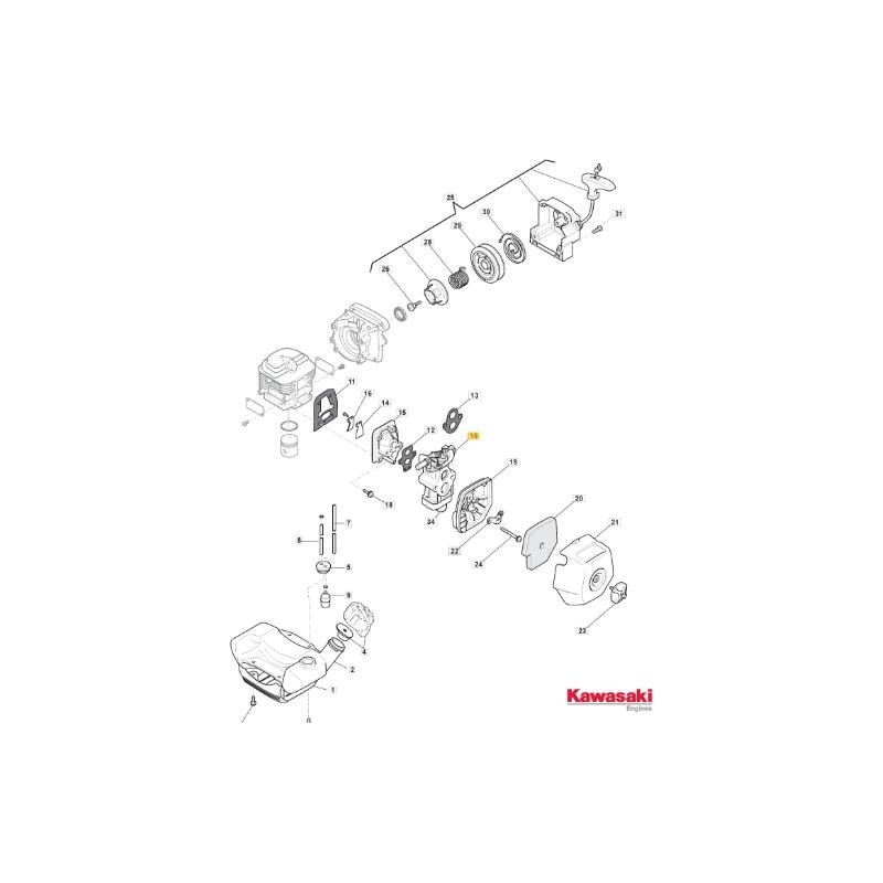 KIT CARBURATORE ORIGINALE STIGA - 118801827/0