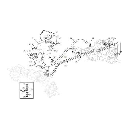 TUBO COMPOSITO MANDATA OLIO TC HE ORIGINALE STIGA - 382869200/1 | Newgardenstore.eu