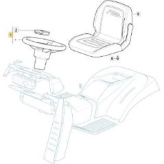 LONG STEERING WHEEL '20 STIGA BLACK NJ/TC ORIGINAL STIGA - 325961225/0