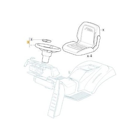 VOLANTE LUNGO STIGA '20 NERO NJ/TC ORIGINALE STIGA - 325961225/0 | Newgardenstore.eu