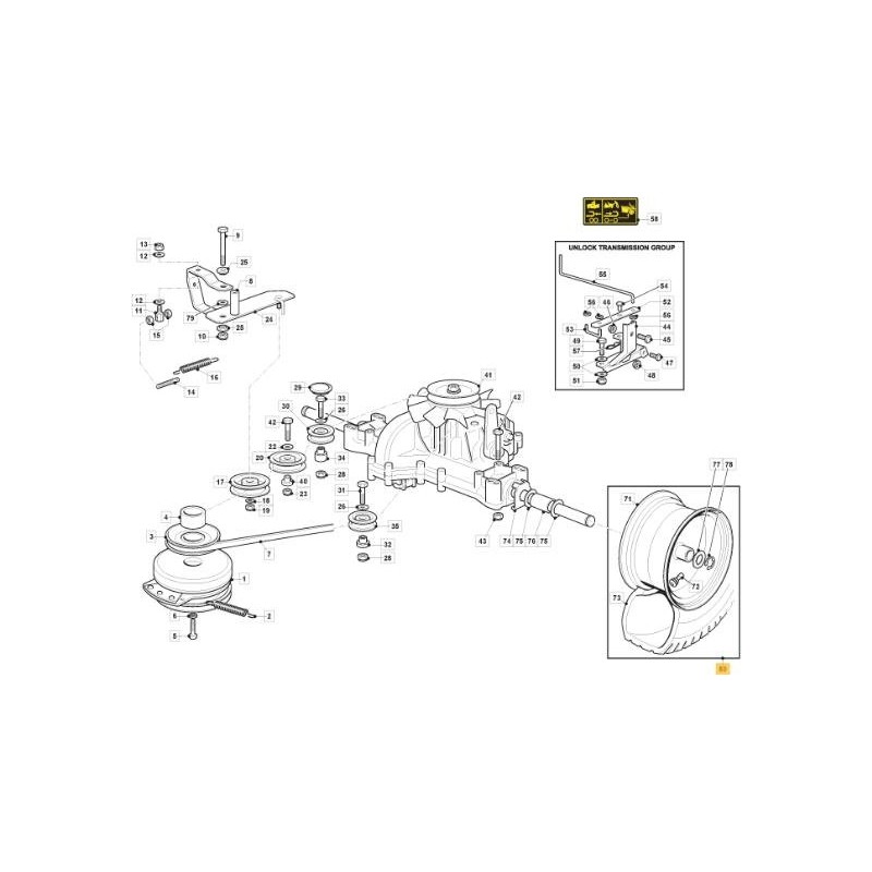 WHEEL POS. KIT CLM-KENDA 20 K500E DG ORIGINAL STIGA - 382680105/0