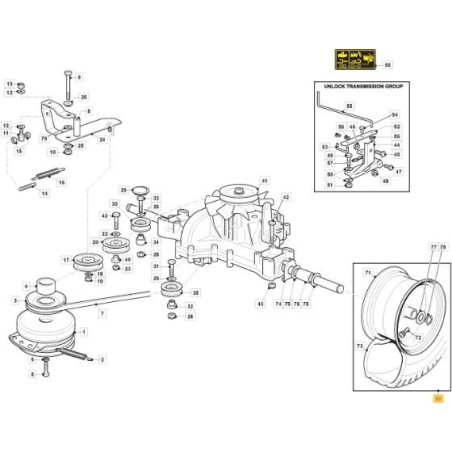 RADPOS. KIT CLM-KENDA 20 K500E DG ORIGINAL STIGA - 382680105/0 | Newgardenstore.eu