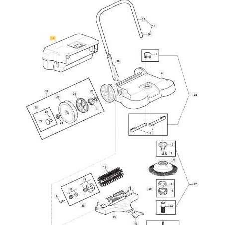 BOLSA ORIGINAL STIGA SWP 475 - 118820858/0 | Newgardenstore.eu