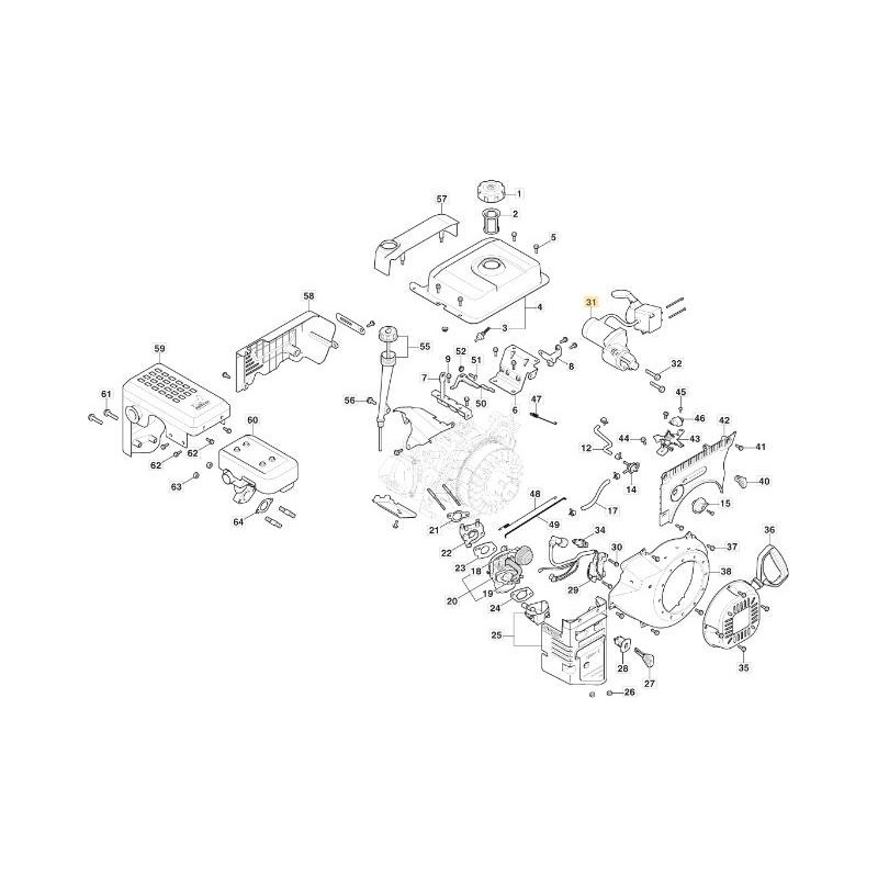 ORIGINAL STIGA ANLASSERKOMPONENTEN – 118552425/0