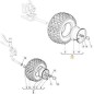 ROUE POS.CLM-KENDA 20 K500E ORIGINAL STIGA - 382680088/0