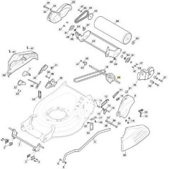 MC600 GR. DE TRACTION À MONTAGE UNIQUE. ROULEAU ORIGINAL STIGA MP2 - 181003120/0 | Newgardenstore.eu