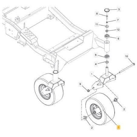 ASSEMBLAGE DE ROUES, 13X6.50-6 ORIGINAL STIGA - 118830795/0 | Newgardenstore.eu
