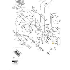 ORIGINAL STIGA PULLEY - 1319-1640-01
