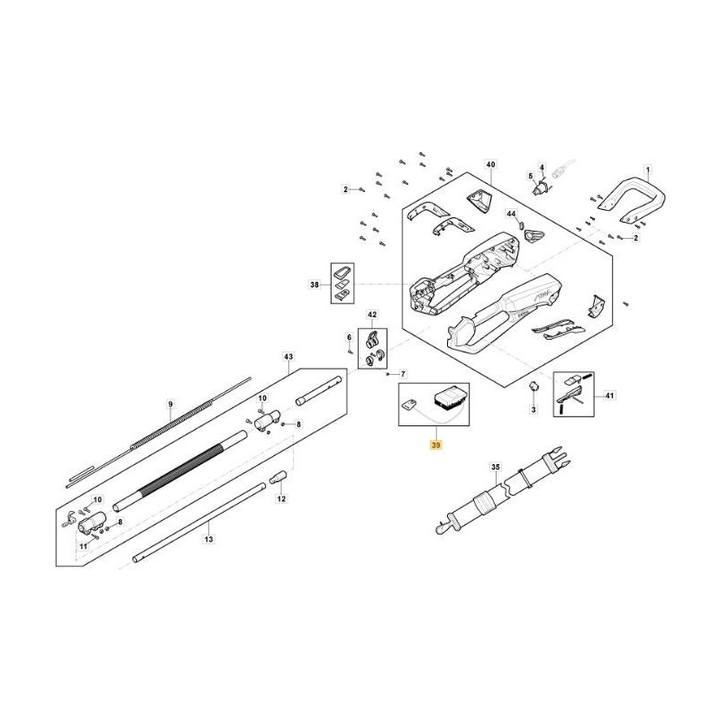 PCB Y COMP. ELÉCTRICA. MP 900 Li 48 ORIGINAL STIGA - 118811395/0