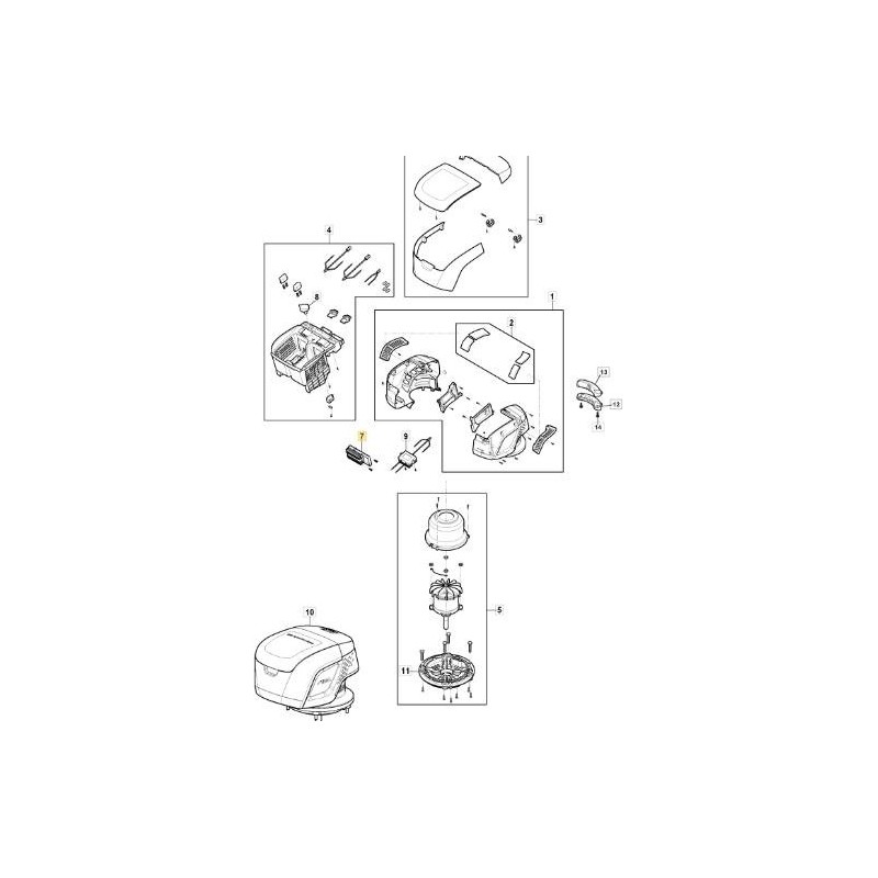 TABLERO MOTOR STIGA ORIGINAL 48V EMPUJE - 118810820/0