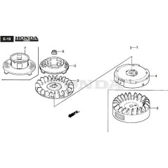 VOLANTE MAGNETO ORIGINAL STIGA - 118552171/0 | Newgardenstore.eu