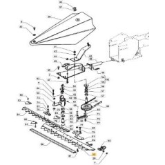 SET BARRA FALCE 87 cm ORIGINALE STIGA - 1483-2342-01