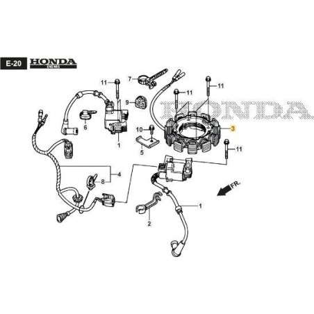ASSIEME BOBINA ELETTRONICA ORIGINALE STIGA - 118552189/0 | Newgardenstore.eu