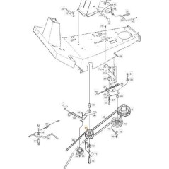 POULIE DE TRANSMISSION DOUBLE ORIGINE STIGA - 1134-1486-01