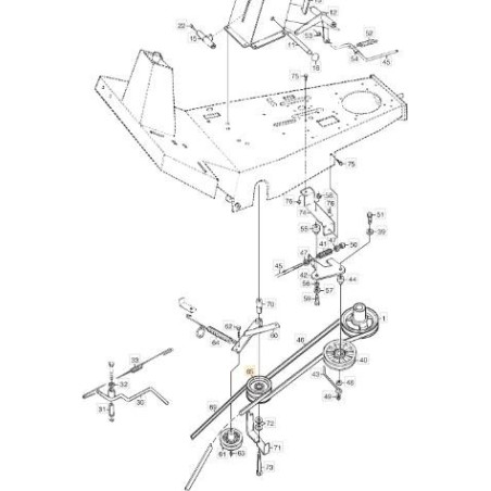 POULIE DE TRANSMISSION DOUBLE ORIGINE STIGA - 1134-1486-01 | Newgardenstore.eu