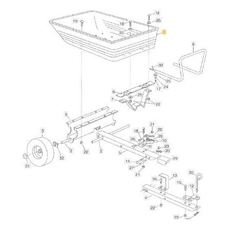 PLATEAU POLY ORIGINAL STIGA - 1319-2734-01 | Newgardenstore.eu