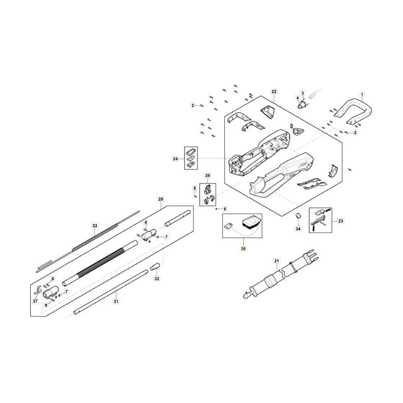PCB E COMP ELETTR. MH 900 LI 48 ORIGINALE STIGA - 118811362/0
