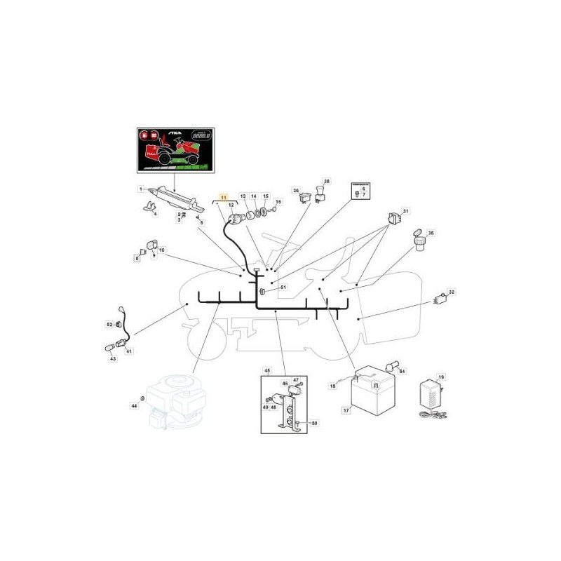 THX H660 ISO ORIGINAL STIGA-GURT – 182040209/0