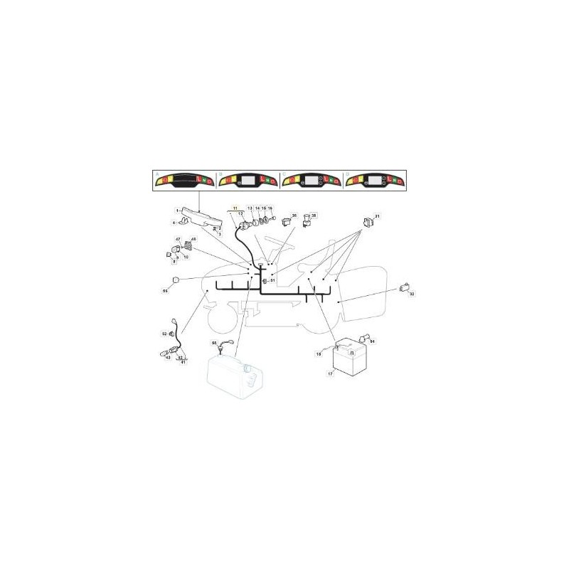 ARNÉS ISO ORIGINAL STIGA TX H660 - 182040208/0