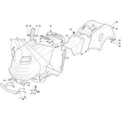 CAPOT SUPERIOR NJA DOBLE + MÁSCARA NEGRA 901510 ORIGINAL STIGA - 382076969/0