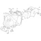 OBERE MOTORHAUBE NJA DOPPEL + MASKE SCHWARZ 901510 ORIGINAL STIGA - 382076969/0