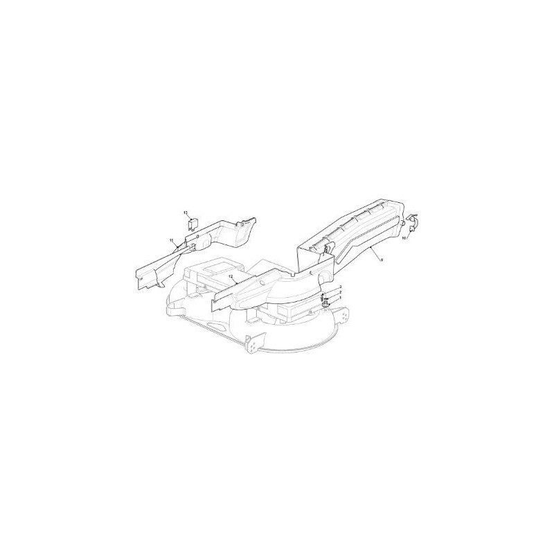 ORIGINAL STIGA LEFT BELT PROTECTION COVER 122HE (MOA) - 325060153/0