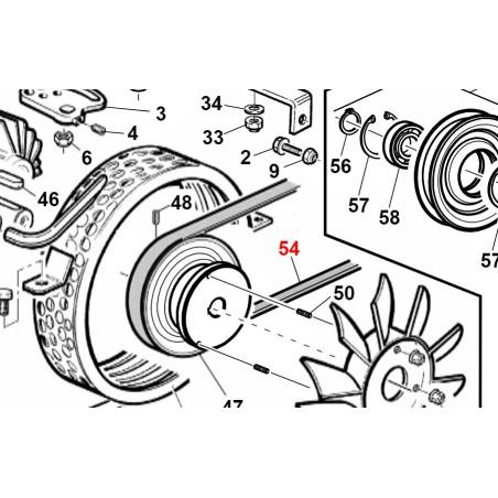 ORIGINAL GIANNI FERRARI courroie de transmission GATES QUAD tracteur PG - SR | Newgardenstore.eu