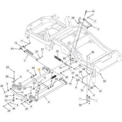 ORIGINAL STIGA HINTERE PLATTEN-HEBEACHSE – 118830849/0 | Newgardenstore.eu