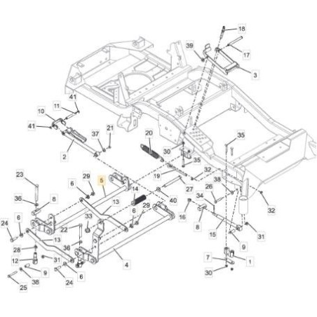 ORIGINAL STIGA HINTERE PLATTEN-HEBEACHSE – 118830849/0 | Newgardenstore.eu