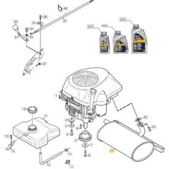 KIT SILENCIADOR ORIGINAL STIGA - 1134-6719-01