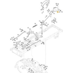 ACTUADOR DE ELEVACIÓN DEL PLATO DE CORTE ORIGINAL STIGA V3 - 118001006/0 | Newgardenstore.eu
