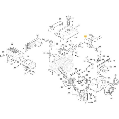 ORIGINAL STIGA ANLASSERKOMPONENTEN – 118552426/0 | Newgardenstore.eu