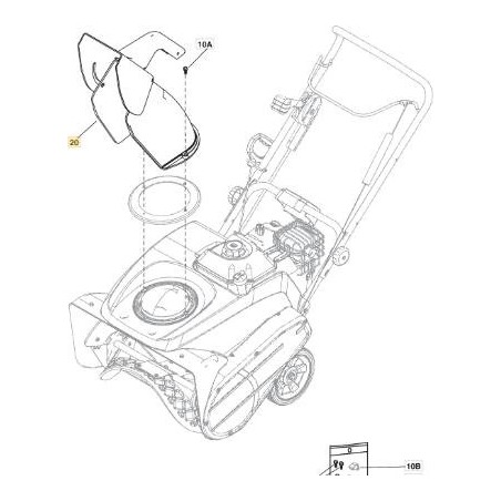 SCIVOLINO ORIGINALE STIGA - 1812-2576-01 | Newgardenstore.eu