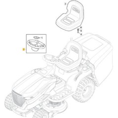 SHORT STEERING WHEEL '20 STIGA BLACK SD/MP ORIGINAL STIGA - 325961226/0