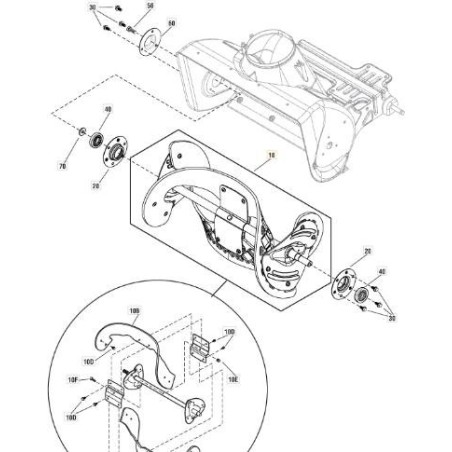 AUGER ASSY ORIGINAL STIGA - 1812-2635-01 | Newgardenstore.eu