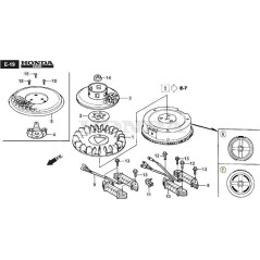 VOLANTE MAGNETO ORIGINAL STIGA - 118552177/0 | Newgardenstore.eu