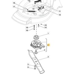 FRIZIONE FRENO LAMA NP53 WARNER 5915 ORIGINALE STIGA - 118399051/0 | Newgardenstore.eu