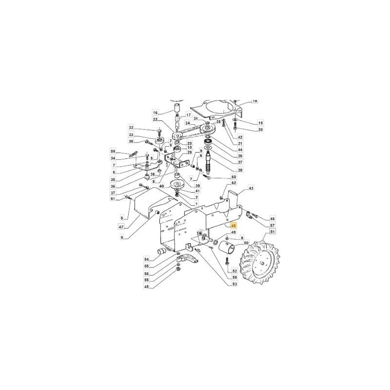 KIT CADRE JAUNE ORIGINAL STIGA - 118800503/0