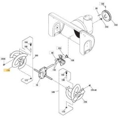 ORIGINAL RIGHT AUGER STIGA - 1812-2917-01 | Newgardenstore.eu