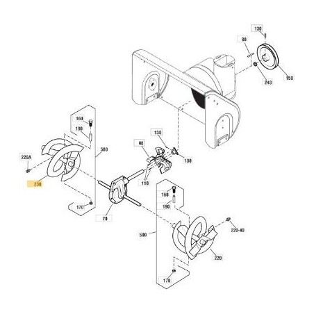 TARIÈRE DROITE ORIGINALE STIGA - 1812-2917-01 | Newgardenstore.eu