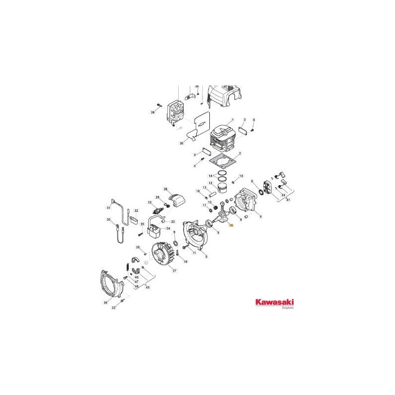 ORIGINAL STIGA CRANKSHAFT ASSEMBLY - 118801887/0
